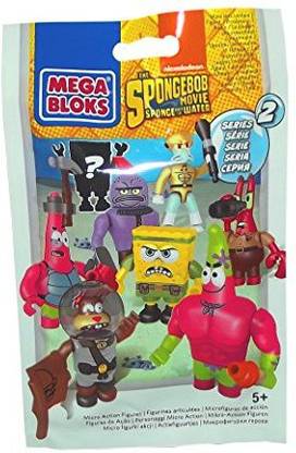 Mega Bloks Spongebob Squarepants The Spongebob Movie Sponge Out Of Water Series 2 Minifigures Mystery Pack