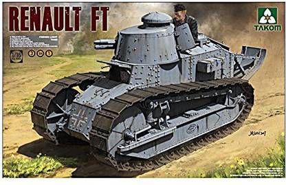 TAKom 1/16 French Light Tank Renault Ft-17 3 In 1 No. 1004