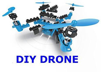 Top Race Diy Drone Building Blocks 2.4Ghz Remote Control Drone, Build It Yourself And Fly, 54 Pieces (Tr-D5) For Ages 14+