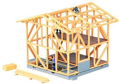 Tomytec Building 071-2 Building Under Construction A2 N Scale