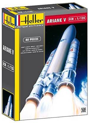 Heller Ariane 5 European Space Agency Heavy Launch Spacecraft Model Building Kit