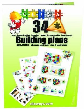 Clics 40 Toys Building Blocks Ideas - 72 Full Color Page Idea Book With Over 40 Structure Ideas From Beginners To Advanced.