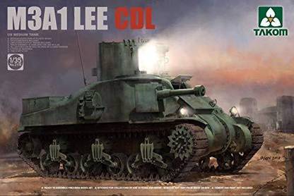 TAKom Tak02115 1:35 M3A1 Lee Cdl (Canal Defense Light) [Model Building Kit]
