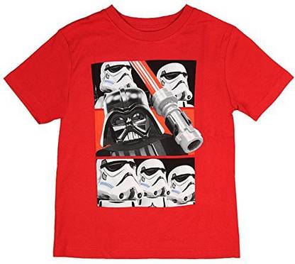 LEGO Star Wars Boys' Darth Vader Lightsaber Stormtrooper Character T-Shirt 7