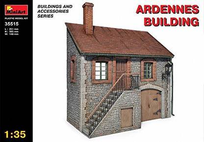 MiniArt 1:35 Scale "Ardennes Building" Plastic Model Kit