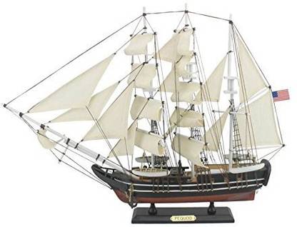 Genrc Wooden Moby Dick - Pequod Model Whaling Boat, 24"
