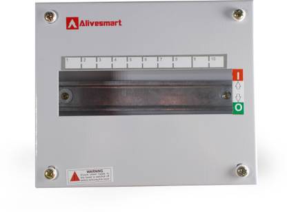 ALIVESMART Single Door 10 Way MCB BOX Distribution Board
