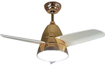 Kanz Enterprises Designer Modern Imported Decorative with 36 Inches Blades ,LED Light & Remote Control, For Kitchen/KIDS Room 3 Blade Ceiling Fan