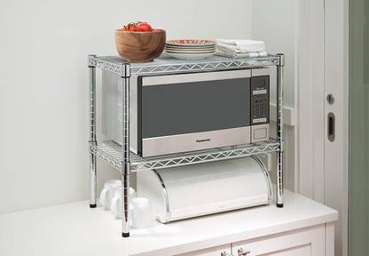 Shrih Containers Kitchen Rack Steel Microwave Stand Kitchen Rack