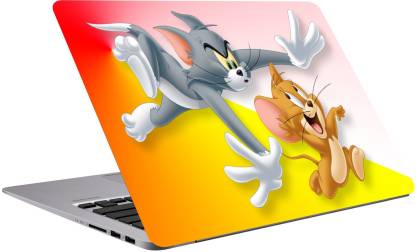 Richerbrand Tom & jerry Laptop Sticker 15.6 inch-laptop sticker-laptop skin sticker-158 Premium Quality,Bubble Free,Scratchproof,Laptop Skin/Cover for 15.6 inches/3m Vinyl Laptop Decal 15.6