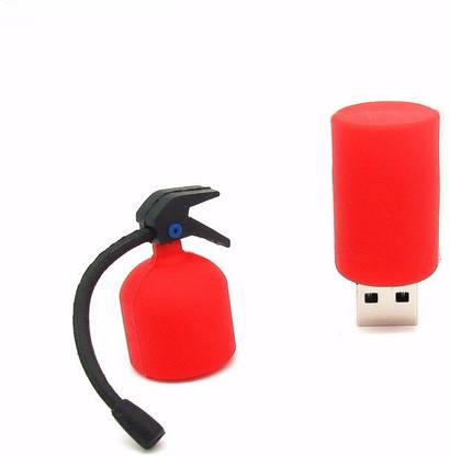 Tobo Fire Extinguisher USB Flash Drive 2.0 Pen Drive Pen-Drive Memory Stick Data Storage High Speed(8GB) (Red) 8 GB Pen Drive Compatible with Desktop Computer, Laptop USB 2.0 Rubber Case