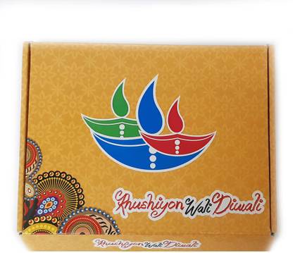 FLAWSOME Mahalaxmi Diwali Pooja Samagri Box, Deepawali Pooja Thali Kit, Pooja Samagri Paper