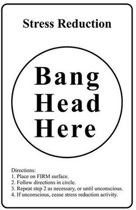 Stress Reduction Poster Paper Print