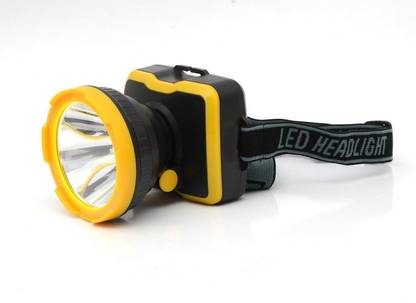 Vksolutions 1000 Meters Long Range High Power Headlight Emergency Light Outdoor Spotlight Headlamp / Rechargeable Camping Lamp / Adjustable Head Lamp / FlashLight Outdoor Night Torch for Camping Cycling Caving Hiking Hunting With Rechargeable Battery Torch
