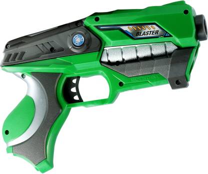 ToyzIsland Exclusive High Quality SUPER HERO SPACE NERF STYLE GUN WITH 6 SOFT DART GREEN COLOR Guns & Darts