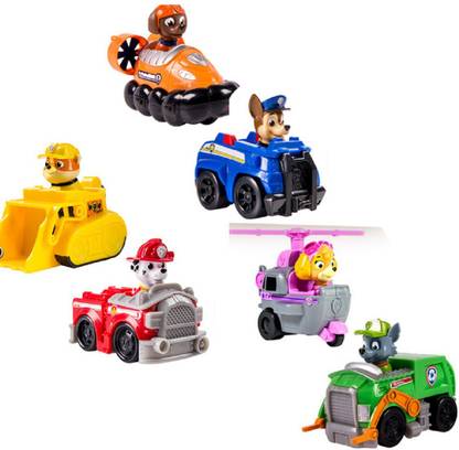 AncientKart Paw Patrol Character Pull Back Vehicle cars Set of 6