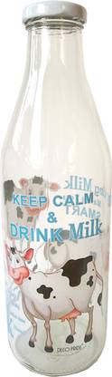 FAVOLA Essentials Cow Print Milk Bottle (Set of 4) 1000 ml Bottle