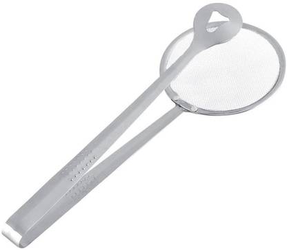 TASHKURST Multi-Function Strainers with Clamp Stainless Steel Food Clip Sifter Colanders. Strainer
