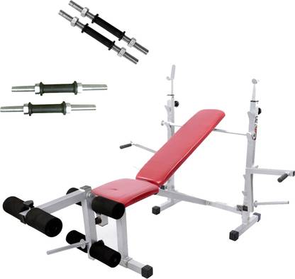 Lifeline Multi Gym Bench 308 | Bundles With Dumbbell Rod 14" Set Home Gym Combo