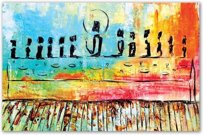 TAMATINA Jesus Canvas Paintings - The Last Supper - Modern Art - Catholic Paintings - Jesus Paintings.35 x 23 Oil 23 inch x 35 inch Painting