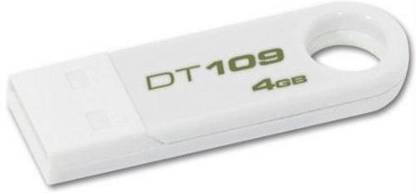 KINGSTON 4GB DT 109 Pendrive 4 GB Pen Drive Compatible with Desktop Computer, Television, Laptop USB 2.0 Plastic Case