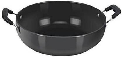 eKitchen Kumar 15 Inch Hard Anodised Kadhai 38 cm diameter 1.7 L capacity