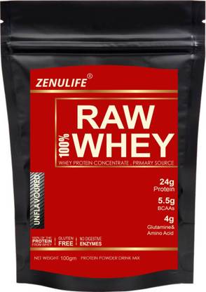 zenulife 100% Best Raw Whey Protein Unflavoured (800 GM Unflavored) Whey Protein