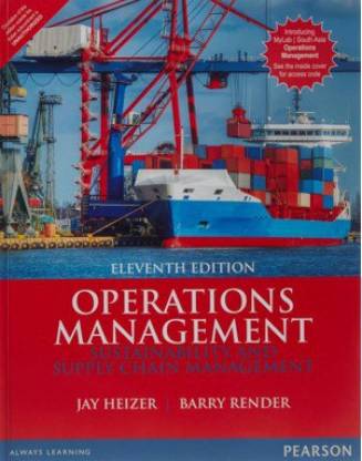 Operations Management By Jay Heizer & Barry Render