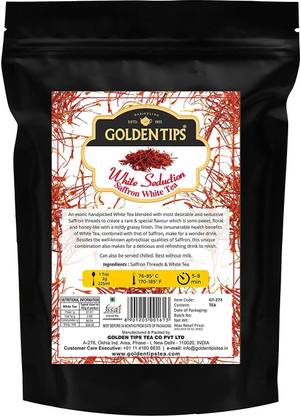Golden Tips White Seduction Saffron White Tea (25gm) Saffron White Tea Box