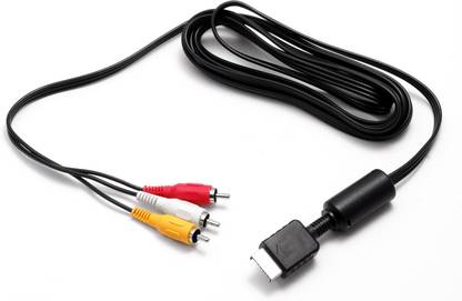 TCOS Tech  TV-out Cable PS2 & PS3 Composite AV Cable Audio Video Cable