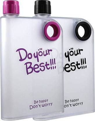 JAMBOREE A5 NOTEBOOK FLAT MEMO WATER BOTTEL, MICROWAVE SAFE, FOOD GRADE, FREEZER SAFE, NON-TOXIC BOTTEL 380 ml Bottle