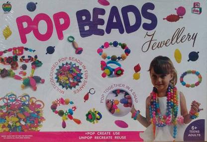 SHRIBOSSJI Apple Fun pop beads jewellery set FOR KIDS