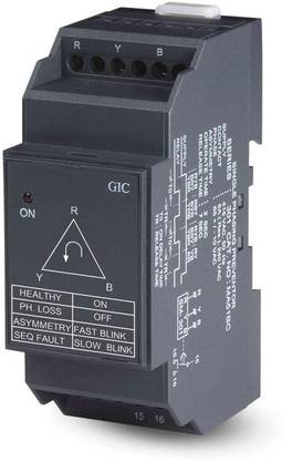 GIC SM 301 Single Phasing Preventor SPP 3 PH 415 VAC (Cat No: MA51BC.) Programmable Electronic Timer Switch
