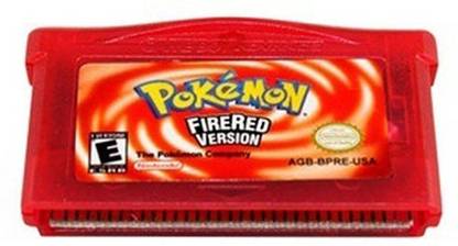 TCOS Tech Pokemon Fire Red Cartridge for GBA SP  Gaming Accessory Kit
