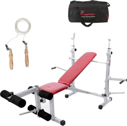 Lifeline Multi Bench 309 | Bundles With Gym Bag and Skipping Rope 908 Home Gym Combo