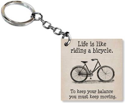 Golden Feather Stylish Motivational Quotes Keychains :05 Key Chain