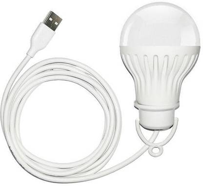 Saish Solutions Bright USB LED Bulb of 5 Volts 6 Watts, Along With 6 Feet Long Cable SS2 Led Light