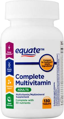 Equate Complete Multivitamin Adults Tablets, 130 Ct