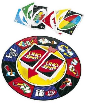 Nightstar Uno Card With Spin Wheel Uno Game set(Min. Age 7 Years) Money & Assets Games Board Game