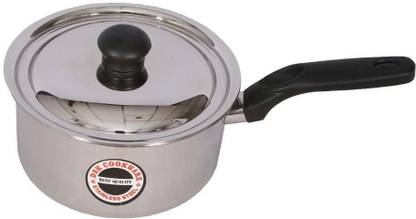 DSK Cookware Stainless Steel Induction Based 500ml Saucepan with lid 11cm- 5001 Sauce Pan 11 cm diameter with Lid 0.5 L capacity