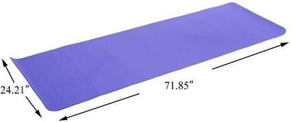 Quinergys ® Extra Thick Yoga Mat Breathe Freely & Absorb Sweat Non Slip Blue 6 mm Yoga Mat