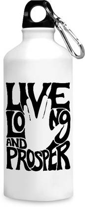 MOTIVATE BOX India Live long and Prosper- Star trek design, printed sipper bottles - 750 ml. 750 ml Sipper