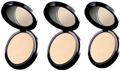 Oriflame Sweden three PURE COLOUR PRESSED POWDER Compact 20g Compact