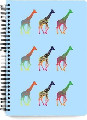 MOTIVATE BOX India Colourful End Of Rainbow Design Wiro bounded Notebook With Plain Sketch Paper (A5 Size) Design with 72 pages -NB7330 A5 Notebook Unruled 72 Pages