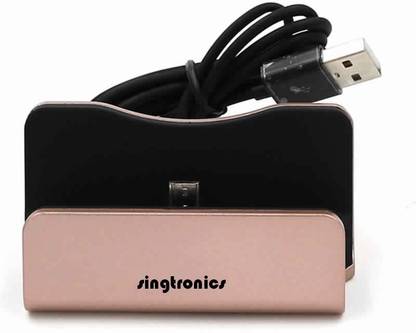 Singtronics Micro USB Charging Dock for Android Smartphones Desktop Stand Sync Charger CCC Certified Dock
