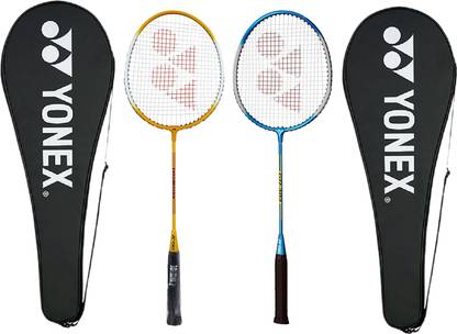 YONEX GR-303 Yellow, Blue Strung Badminton Racquet