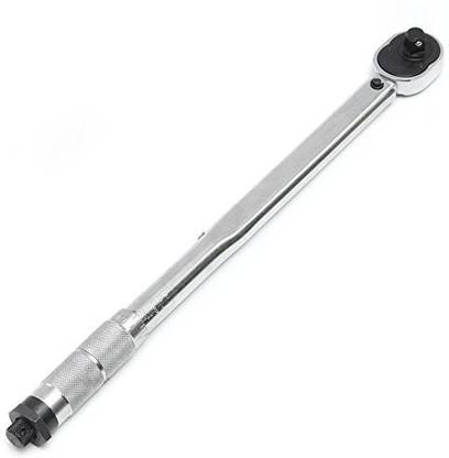 Tools Centre 1/2" Drive Adjustable Micrometer Torque Wrench (10-150FT-LB. 28-210Nm) With 2Pcs Sockets. Single Sided Rachet Wrench