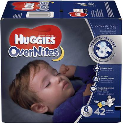 Huggies OverNites Diapers, Size 6, 42 ct., Overnight Diapers - XL