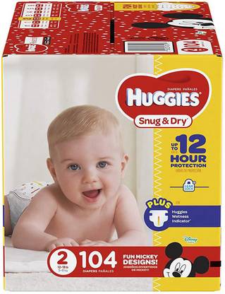 Huggies Snug & Dry Diapers, Size 2, 104 Count - S