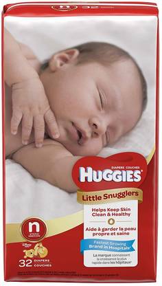 Huggies Little Snugglers Diapers, Newborn, 32 Count - New Born